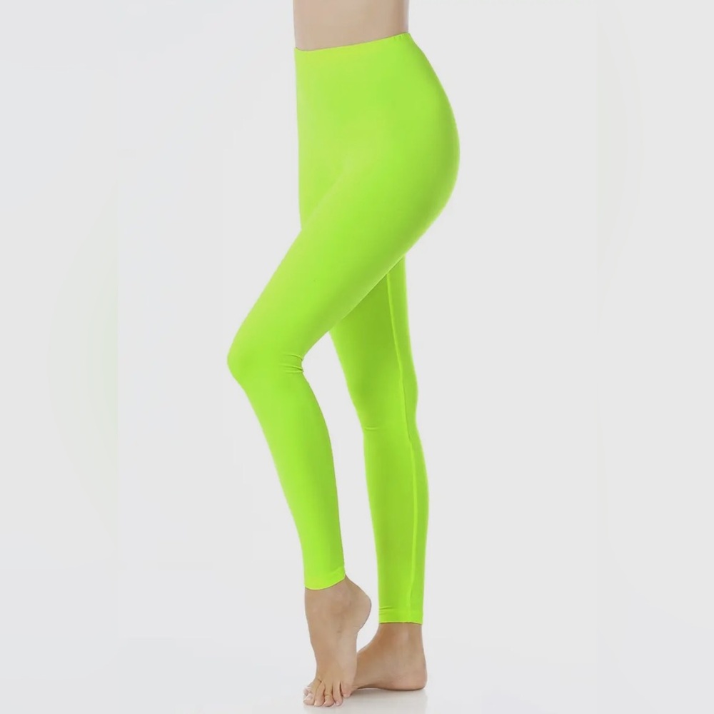 Dani Electric Lime Full Length Leggings